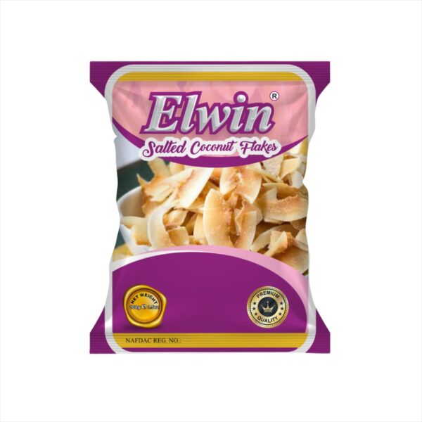 Elwin Salted Coconut Flakes (Pouch Packaging)