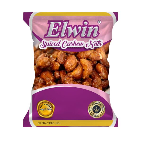 Elwin Spiced Cashew Nuts (Pouch Packaging)