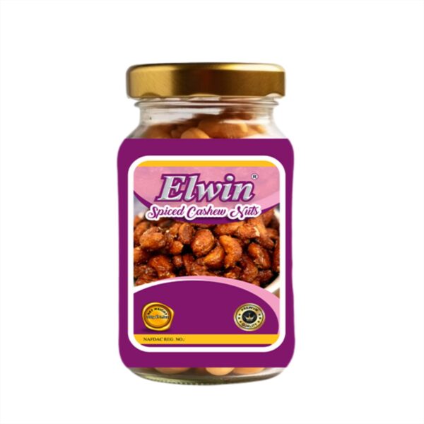 Elwin Spiced Cashew Nuts (Jar Packaging)